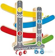 fast flip wooden racetrack toy for kids logo