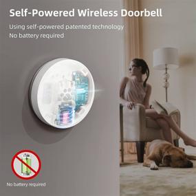 img 3 attached to Self-Powered Dog Bell for Door - Uahpet Dog Doorbell for Potty Training Smart Puppy - Go Outside Bell for Dogs - Communication Button Call Bell for Older People and Kids