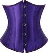 plus size waist training corset bustier for women - satin underbust cincher by zhitunemi corsets logo