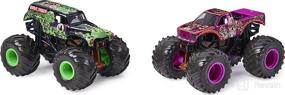 img 3 attached to 🚜 Monster Jam Official Grave Digger vs. Calavera Color-Changing Die-Cast Monster Trucks: Unleash the Ultimate 1:64 Scale Battle!