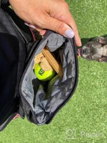 img 6 attached to Дрессировка собак без помощи рук с дневной сумкой OllyDog Backcountry — поясная сумка с мешочком для лакомства и встроенным дозатором для мешков для какашек