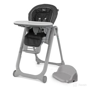 img 4 attached to 🍽️ Chicco Polly Progress 5-in-1 Highchair - Minerale, Black: Versatile and Stylish Feeding Solution for Your Baby