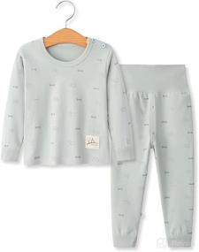 img 4 attached to YANWANG Organic Pajamas Sleepwear Pattern Apparel & Accessories Baby Boys
