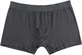 img 1 attached to Bamboo Breaths Easy: Men'S Ultra-Soft Trunk Underwear - 3 Or 4 Pack Boxer Briefs