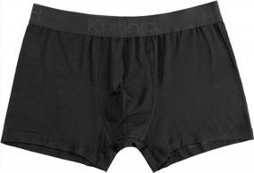 img 3 attached to Bamboo Breaths Easy: Men'S Ultra-Soft Trunk Underwear - 3 Or 4 Pack Boxer Briefs