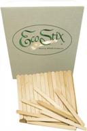 🍦 pack of 1000 count eco craft stix 4-1/2" wooden craft grade ice cream sticks - high-quality sustainable crafting supplies logo