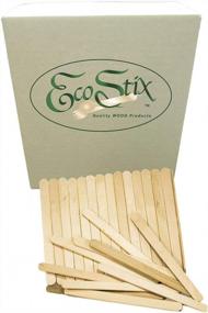 img 3 attached to 🍦 Pack of 1000 Count Eco Craft Stix 4-1/2" Wooden Craft Grade Ice Cream Sticks - High-Quality Sustainable Crafting Supplies