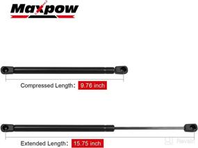 img 3 attached to 🔧 Maxpow 2pcs 6358 Hood Lift Supports Shocks Struts: LR3 2003-2016 Hood Struts Lift Supports