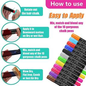 img 2 attached to 🐾 Jim and Gloria Washable Pet Fur Paint Dye – Temporary Colors Hair Painting Pens for Dogs, Pet Grooming Accessories Kit | Farm Animal Identification Marking Paint for Livestock, Cattle, Horses – Set of 12