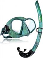 камуфляжная маска и трубка tilos spawn для подводной охоты, фридайвинга, подводного плавания и снорклинга логотип