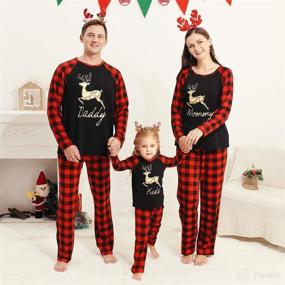 img 3 attached to Camidy Matching Christmas Reindeer Sleepwear Apparel & Accessories Baby Boys via Clothing