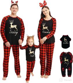 img 4 attached to Camidy Matching Christmas Reindeer Sleepwear Apparel & Accessories Baby Boys via Clothing