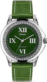 img 4 attached to F Steen Blossom Fashion Genuine Leather Women's Watches