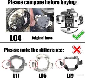 img 3 attached to 🔧 H7 LED Headlight Bulb Retainer Adapter Holder for Volkswagen Tiguan CC, CLA250 & Mercedes Benz GLS450, ML350, GL450, GLA250, GLE400, C250 W204