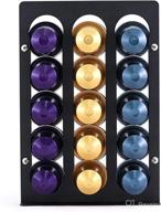 ☕ chieftain steel coffee capsule pod holder for nespresso original line - space-saving organizer with 30 pod capacity logo