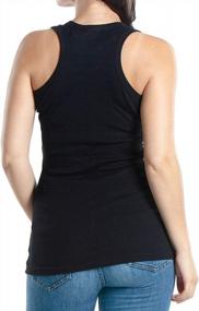 img 1 attached to Assorted Ribbed Racerback Tank Tops For Women - 3 Pack Emprella Tanks