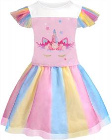 img 3 attached to Платье-багажник для маленьких девочек-костюм принцессы, игрушка в подарок с одеждой принцессы Meland-идеально подходит для ролевых игр и вечеринок-возраст 3-8