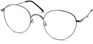 круглые очки для чтения с металлической оправой - классический стиль папы логотип