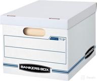 bankers box stor/file storage boxes, standard set-up, 📦 lift-off lid, letter/legal, case of 30 (0071304) - white logo