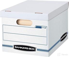 img 4 attached to Bankers Box STOR/File Storage Boxes, Standard Set-Up, 📦 Lift-Off Lid, Letter/Legal, Case of 30 (0071304) - White