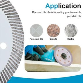 img 1 attached to 2Pcs/Lot 4" Super Thin Diamond Tile Blade - Perfect For Cutting Granite, Marble & Ceramic Tiles!