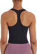 puedizux crop top for women - racerback yoga tank shirt for sport & workout logo