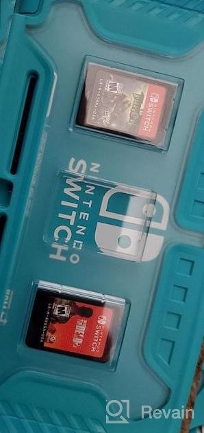 img 1 attached to Nintendo Switch Lite Protective Case, KIWIHOME Portable Cover Grip Case Only For Nintendo Switch Lite With Comfortable Grip & Game Card Slots (Turquoise) review by Johnny Santana
