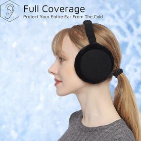 img 2 attached to Stay Cozy And Fashionable: Adjustable Winter Earmuffs With Faux Fur And Foldable Design For Outdoor Activities - Women And Men