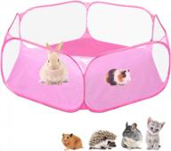portable and breathable pet playpen for small animals - perfect for guinea pigs, rabbits, hamsters, & more! logo