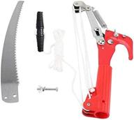 garosa 14 inch tree pruner pole saw head with 4 wheels, sharp pruning shear, fruit picker harvester, tree trimmer clipper, and trimming tool (pole not included) logo