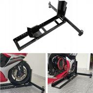 7blacksmiths heavy duty adjustable motorcycle stand with 1800lbs capacity - upright wheel chock for secure storage logo