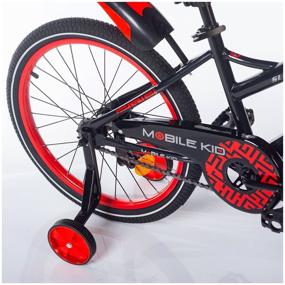 img 3 attached to Bicycle for children with training wheels Mobile Kid Slender, 20 inches, black-red