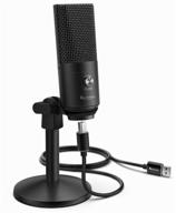 wired microphone fifine k670, black логотип