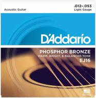 string set d "addario ej16 phosphor bronze, 1 pack. logo