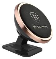 baseus 360-degree rotation magnetic mount holder luxury black/pink logo