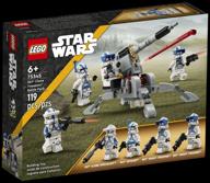конструктор lego star wars 75345 боевой набор 501st clone troopers, 119 дет. логотип