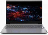 15.6" ноутбук lenovo v15 ada 1920x1080, amd ryzen 5 3500u 2.1 ггц, оперативная память 8 гб, ssd 256 гб, amd radeon vega 8, без ос, 82c7000u, серый цвет, стальной корпус логотип