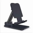 adjustable smartphone stand, universal desktop holder for phone and tablet logo