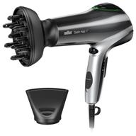 hairdryer braun hd 730 satin hair 7, black/silver logo