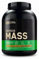 гейнер optimum nutrition serious mass, 2720 г, шоколад и арахисовое масло логотип