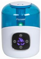 ultrasonic air humidifier pioneer 3l, with touch panel, aroma capsule and led backlight 7 colors, 25 w logo