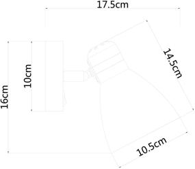 img 4 attached to Dash Arte Lamp Mercoled A5049AP-1WH, E27, 60W, number of lamps: 1 pc. Armature color: chrome, plafond color: white