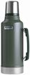 classic thermos stanley legendary classic vacuum insulated bottle, 1.9 l, green logo