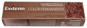 img 4 attached to Exitenn Color Permanente Cream Hair Dye, 7400 Rubio Medio Cobre Rojizo, 60 ml