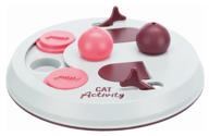 trixie cat activity flip board (45892), light grey/berry/pink logo