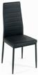 tetchair easy chair, mod. 24, metal/artificial leather, color: black logo