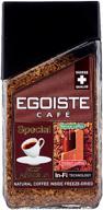 instant coffee egoiste special freeze-dried with ground coffee, glass jar, 100 g logo