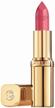 l "oreal paris color riche moisturizing lipstick, shade 256, playful pink logo