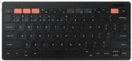 wireless keyboard samsung trio 500 black, russian logo