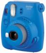 fujifilm instax mini 9 instant camera, print 62x46mm, cobalt blue logo